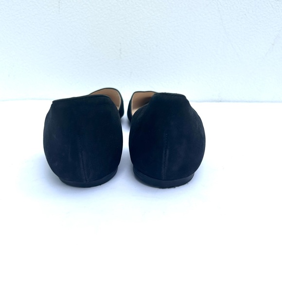 Nine West flats black leather pointed toe shoe sz 6 starship classic fall office - Picture 5 of 10